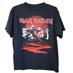 Iron Maiden Senjutsu Eddie Archer Red Circle Kanji T Shirt Medium EUC